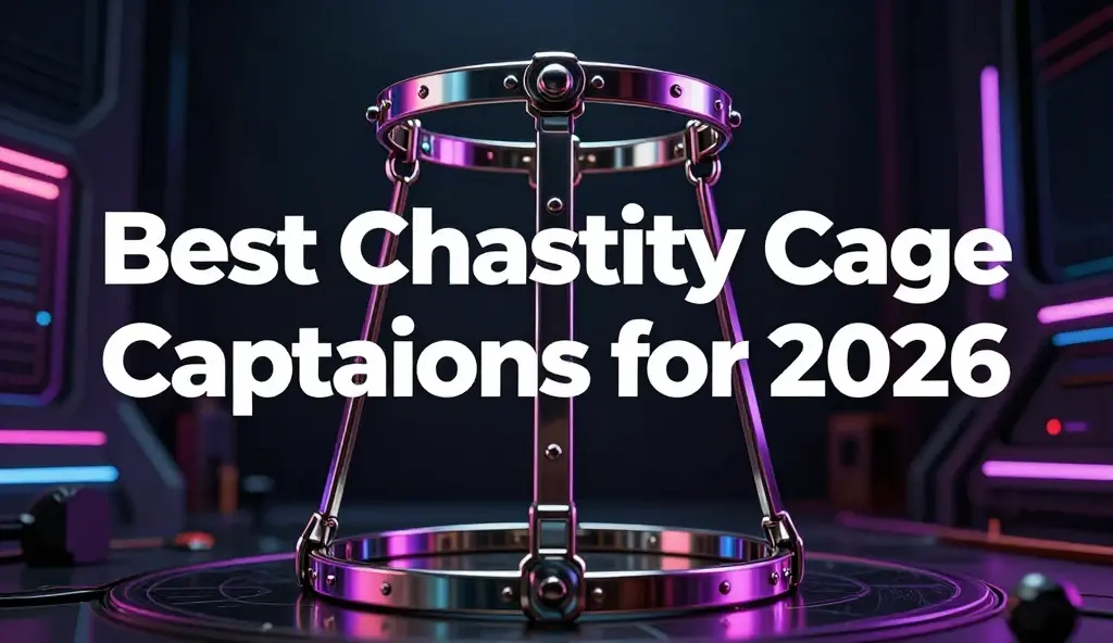 chastity cage caption