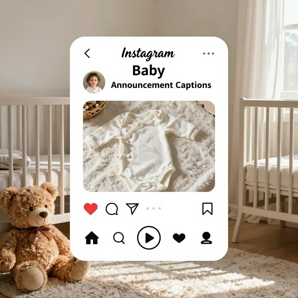 baby announcement caption