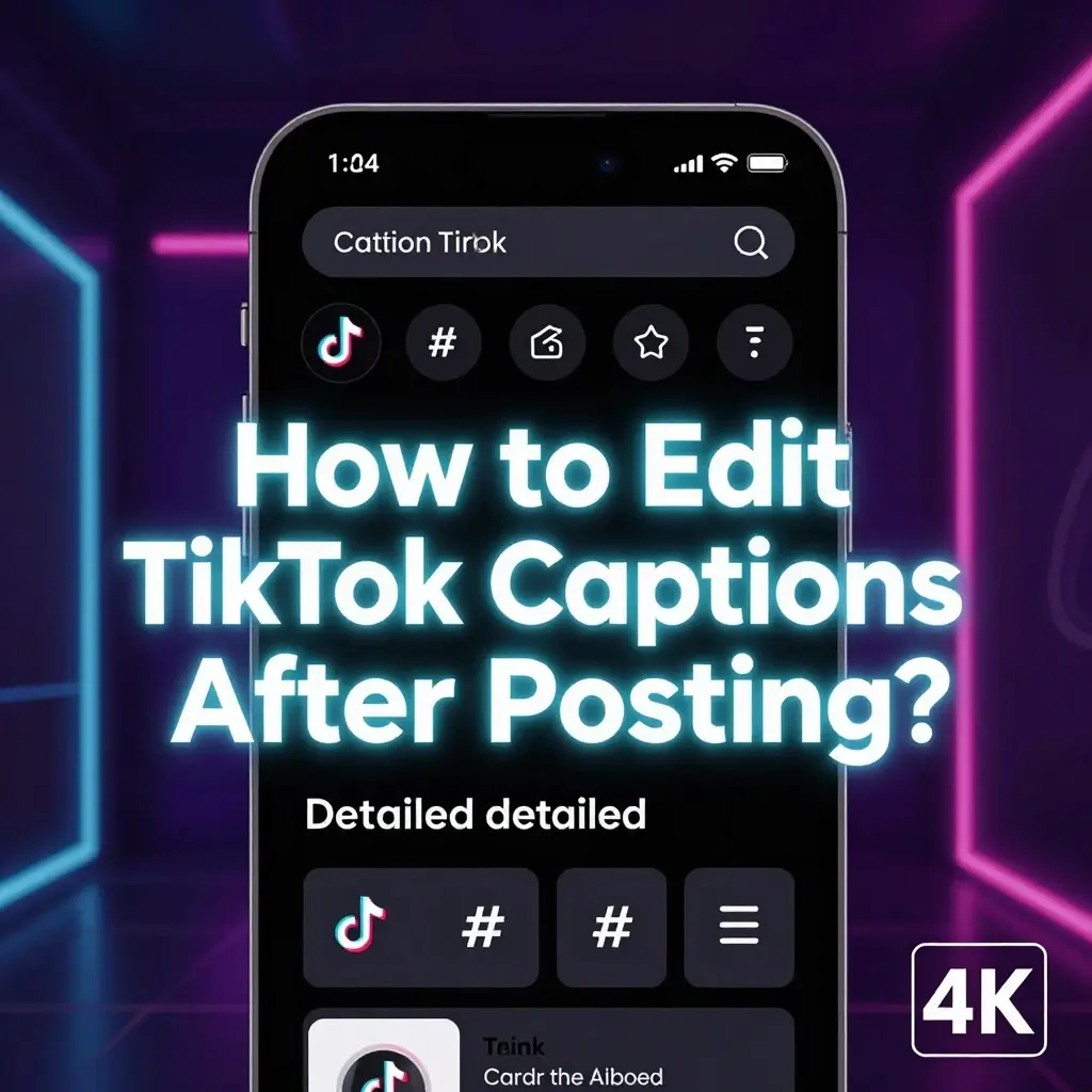 can you edit tiktok caption after posting
