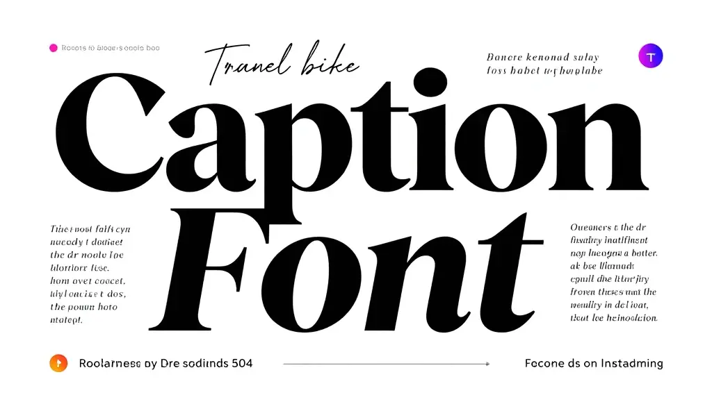 caption font