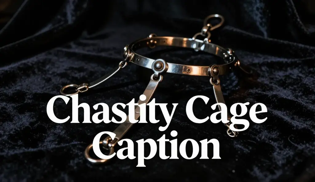 chastity cage caption