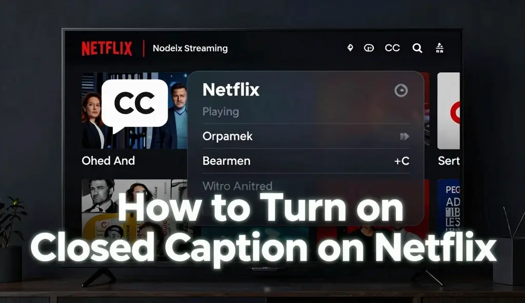 how to turn on closed caption on netflix