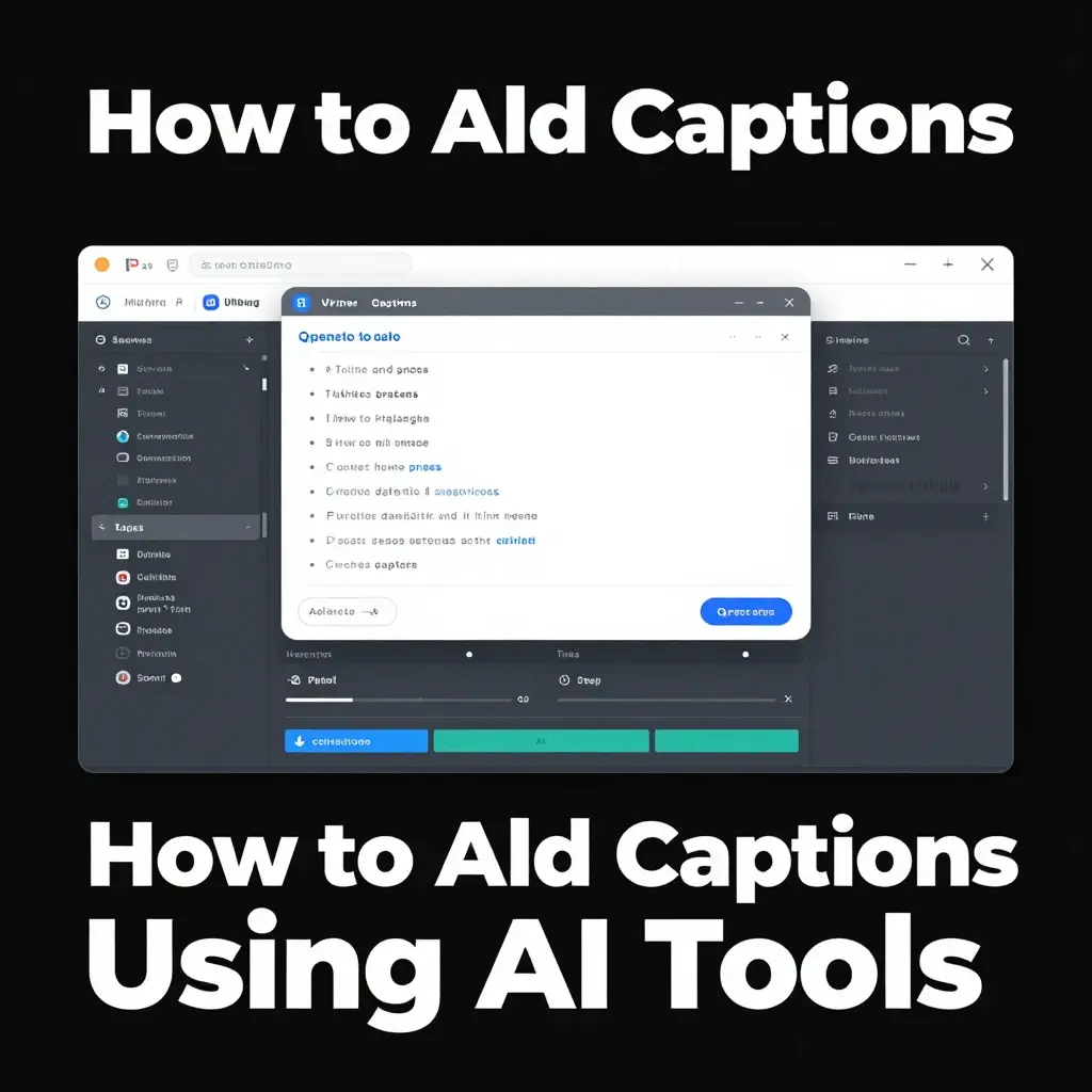 how to caption a video