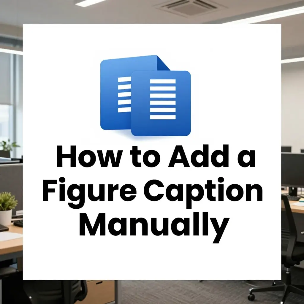 how to add figure caption in word