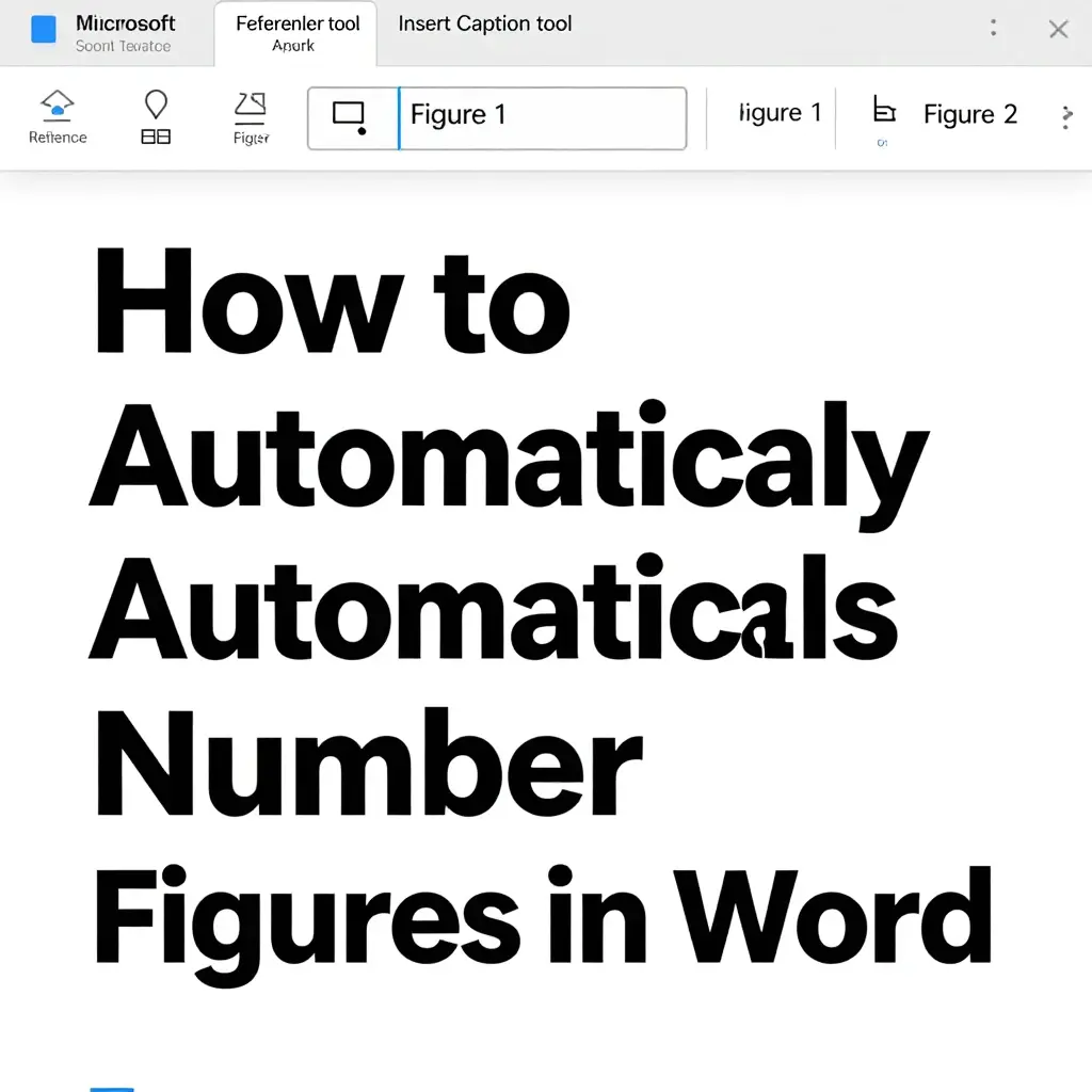 how to add figure caption in word