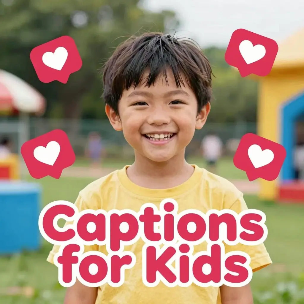 caption for kids