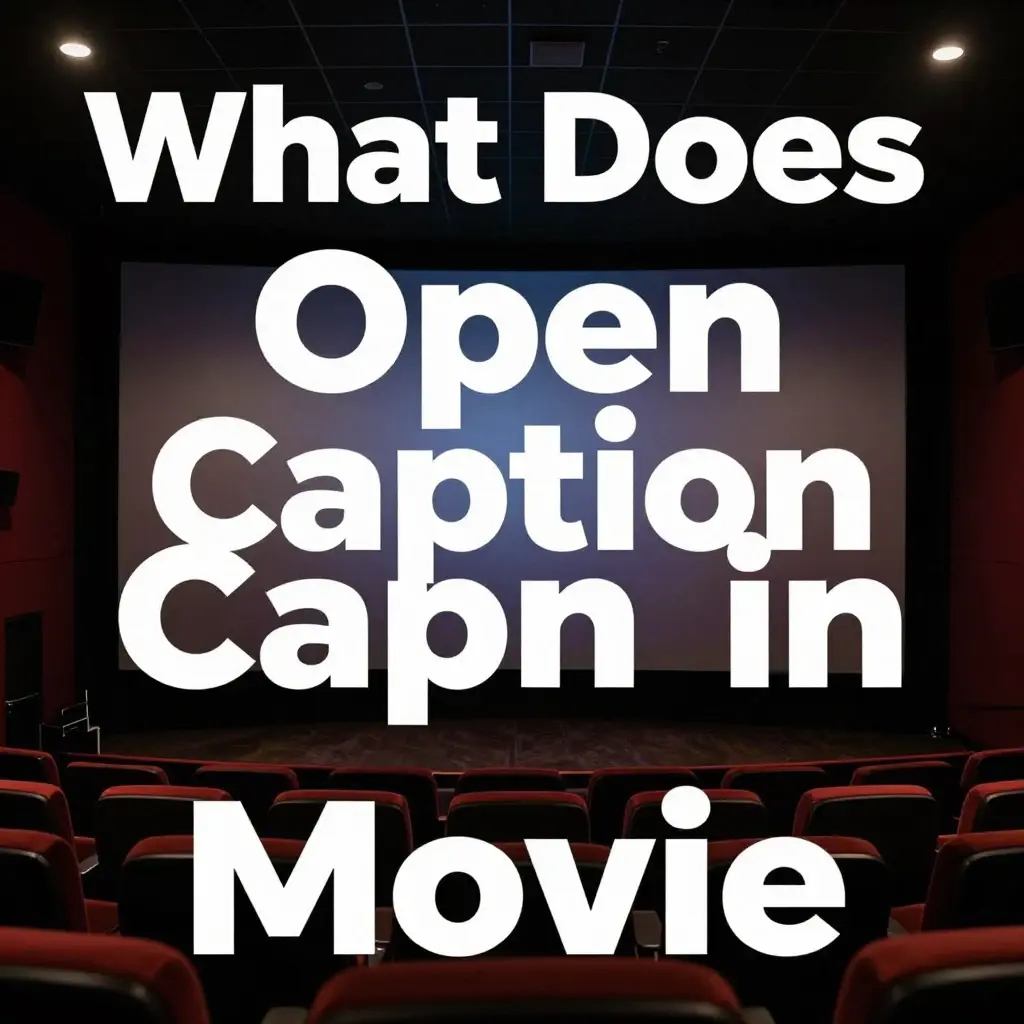 what does open caption mean at the movies