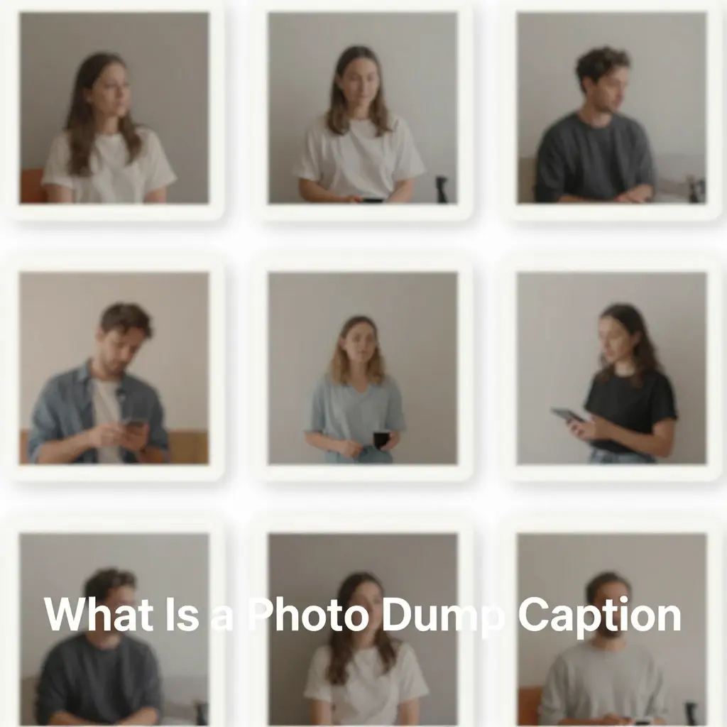 photo dump caption