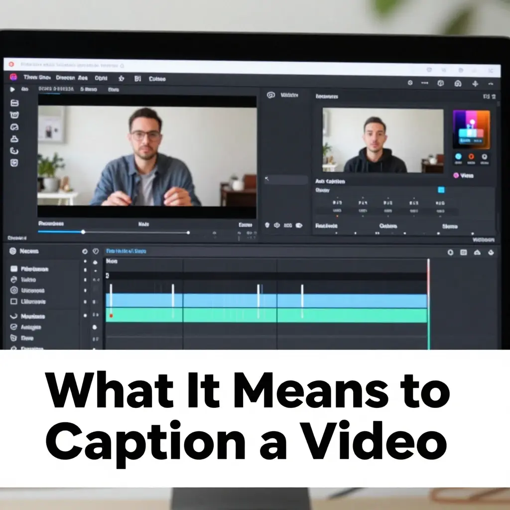 how to caption a video