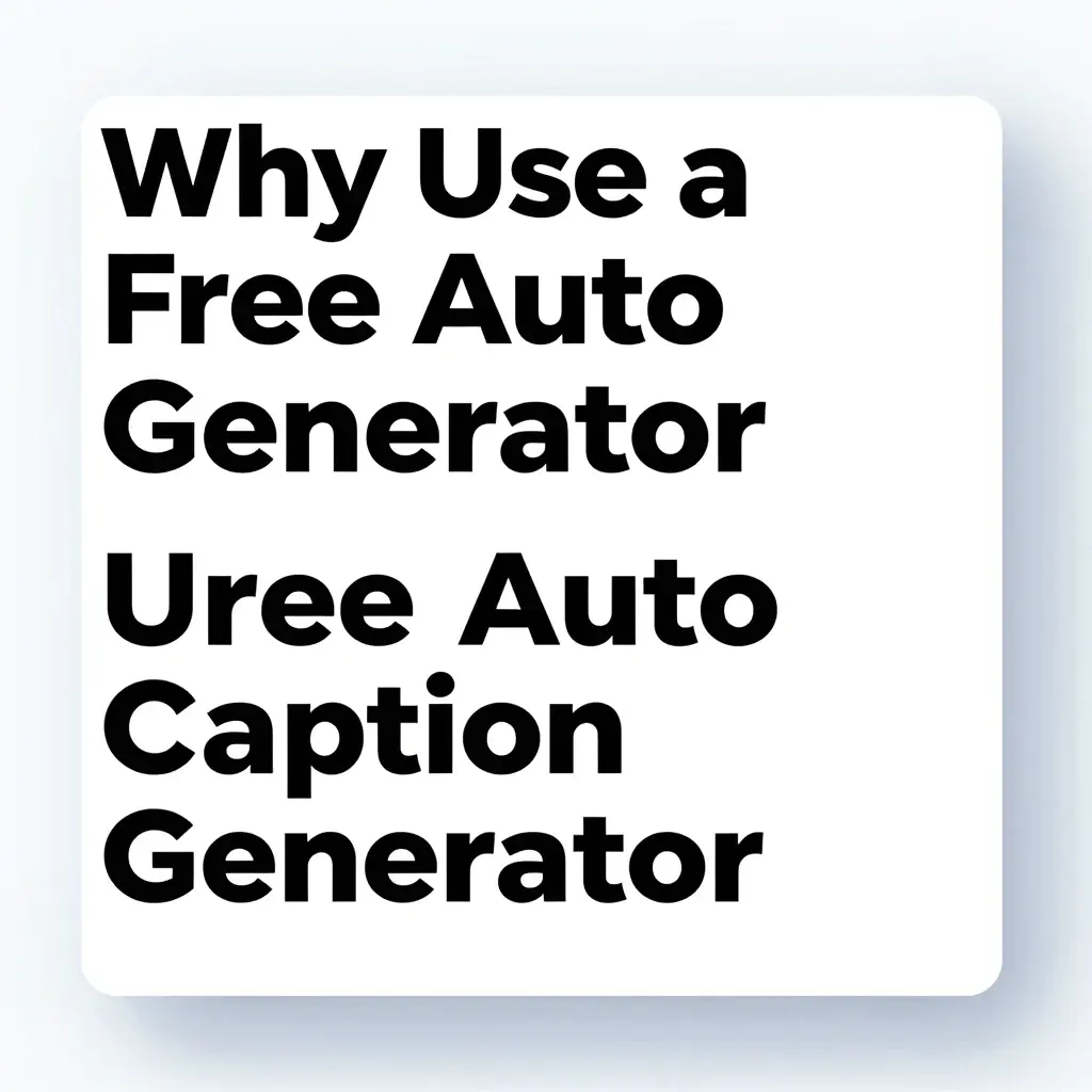 free auto caption generator