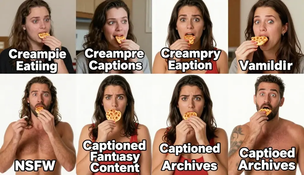 creampie eating caption