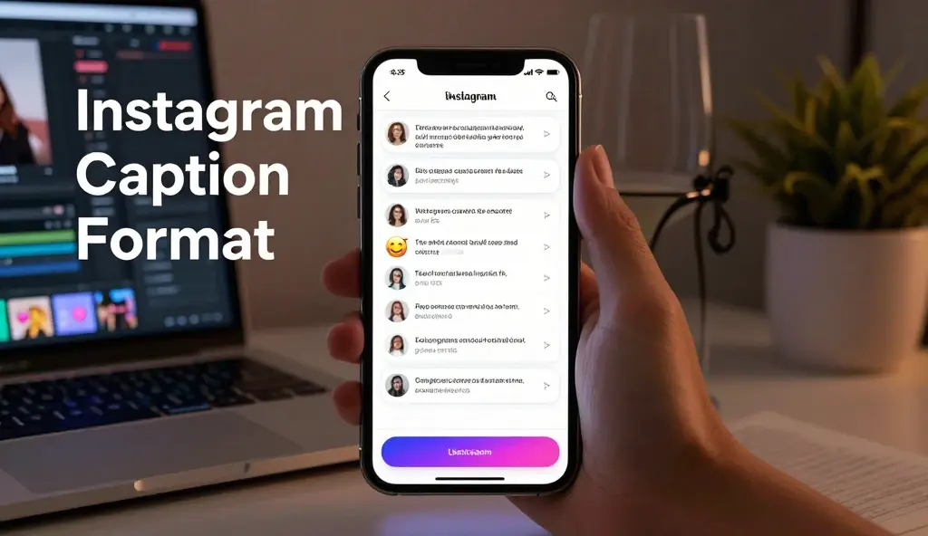 instagram caption format