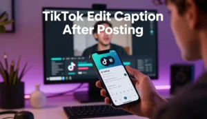tiktok edit caption after posting